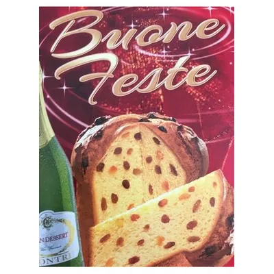 Balocco Buone Feste gift set panettone with sparkling grape drink, 750 ml