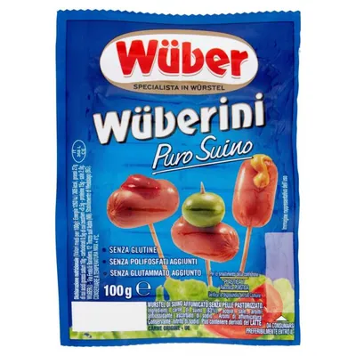 Wüber Сосиски Wuberini из свинины, 100 г