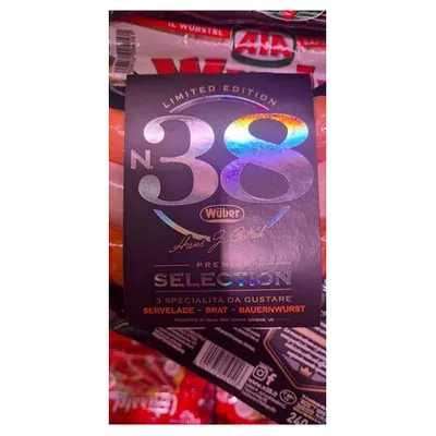 Wuber сосиски Premium Selection N. 38, 240 г