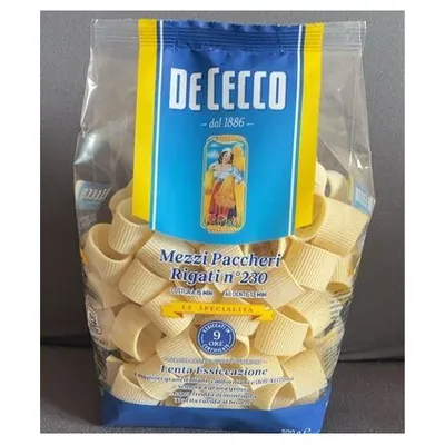 De Cecco Mezzi Paccheri Rigati pasta, 500 g