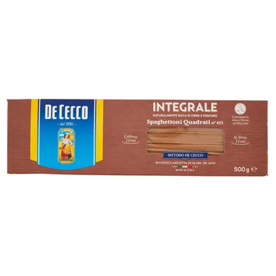 De Cecco wholemeal square spaghettoni pasta, 500 g