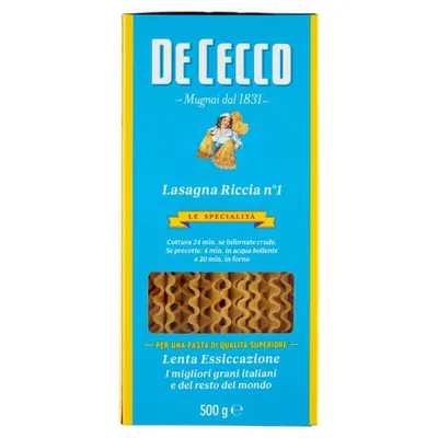 De Cecco Specialità Lasagna Riccia n.1, 500 г