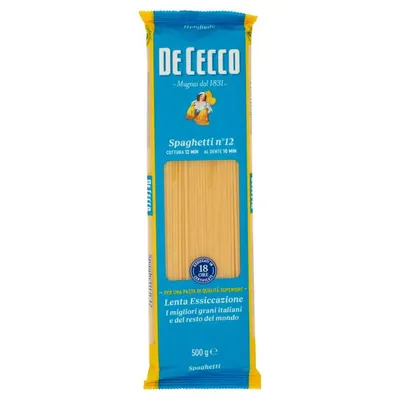 De Cecco Spaghetti n.12, 500 г