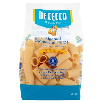 De Cecco Specialità Rigatoni Napoletani n.124, 500 г