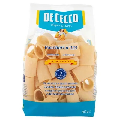 De Cecco Specialità Paccheri n.125, 500 г