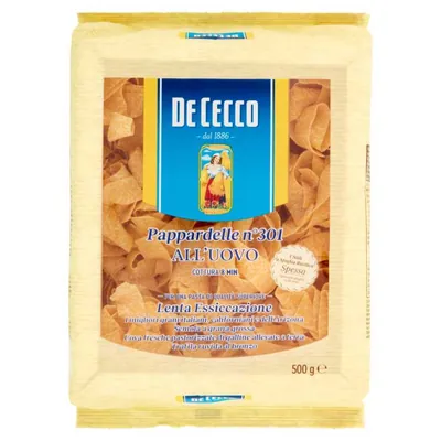 De Cecco Nidi Pappardelle Uovo N°301, 500 g