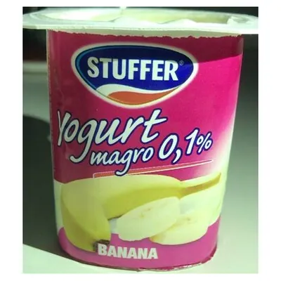 Stuffer нежирный йогурт без лактозы банан, 2х125 г