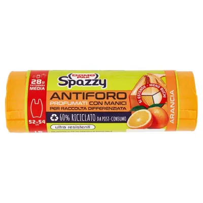 Domopak Spazzy оранжевый мешок для мусора, 28 л, 1 шт