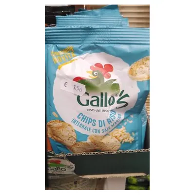 Gallo чипсы из бурого риса, 40 г