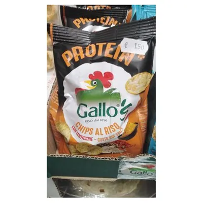 Gallo протеиновые чипсы из риса Rice Chips, 40 г