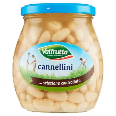 Valfrutta Фасоль каннеллини в стекле, 570 г