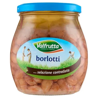 Valfrutta Фасоль борлотти в стекле, 570 г