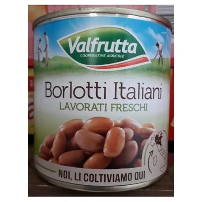 Valfrutta фасоль борлотти в жестяной банке, 400 г