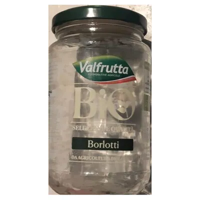 Valfrutta органическая фасоль борлотти в стеклянной банке, 360 г