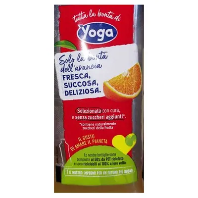 Yoga нектар апельсиновый 70% без добавления сахара, 1 л