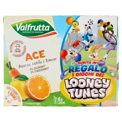 Valfrutta Сок ACE, тетрапак, 6 × 200 мл