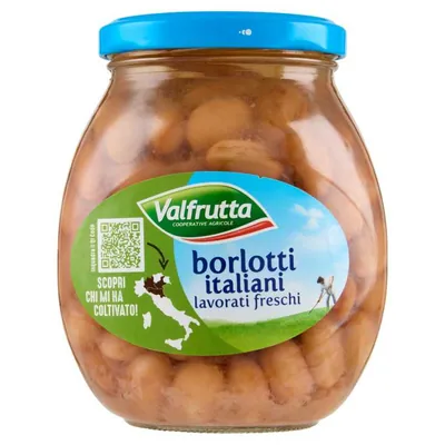 Valfrutta Итальянская фасоль борлотти в стекле, 360 г