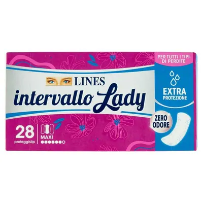 Lines Intervallo Lady Plus maxi panty liners, 28 pcs