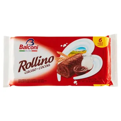Balconi Cocoa Rollino snack cake, 222 g, 6 pcs.