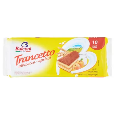 Balconi Apricot Trancetto snack cake, 280 g, 10 pcs.