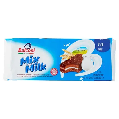 Balconi Mix Milk snack cake, 350 g, 10 pcs.