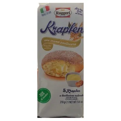 Ruggeri крапфены с заварным кремом, 210 г (5 шт.)
