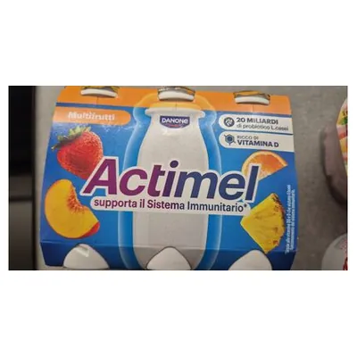 Actimel йогурт питьевой мультифрукт, 600 г