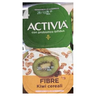 Activia Danone йогурт киви и злаки, 4х125 г