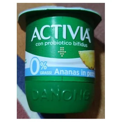 Activia Danone йогурт ананас 0% жирности, 4х125 г