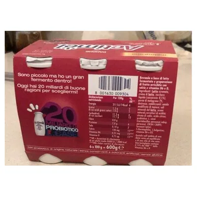 Actimel йогурт питьевой 0,1% гранат, 600 г