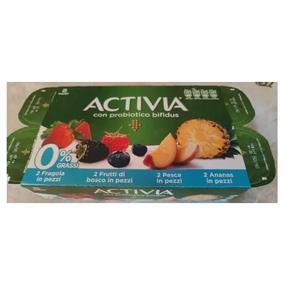 Activia йогурт 0% с фруктами микс, 1000 г