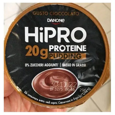 Danone HiPRO chocolate protein pudding, 200 g