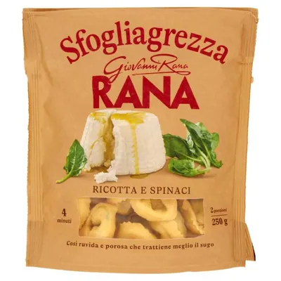 Giovanni Rana Равиоли Rustici Sfogliagrezza с рикоттой и шпинатом, 250 г