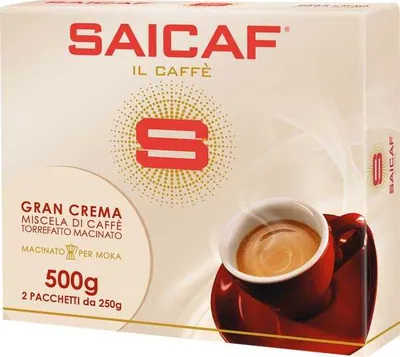 Saicaf Кофе молотый Caffe' Gran Crema, 2 шт. по 250 г