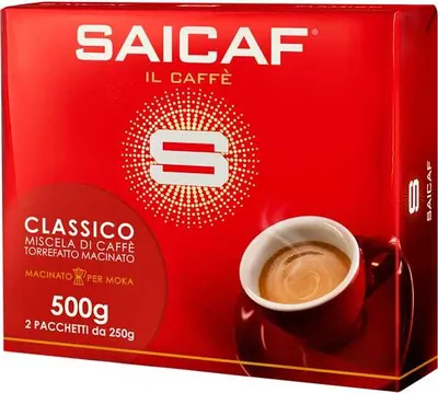 Saicaf Кофе молотый Caffe' Classico, 2 шт. по 250 г
