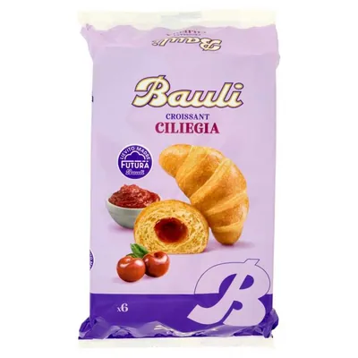 Bauli Круассан Классико с вишней, 6 шт., 300 г