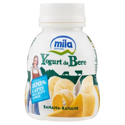 Mila йогурт питьевой со вкусом банана, 200 г