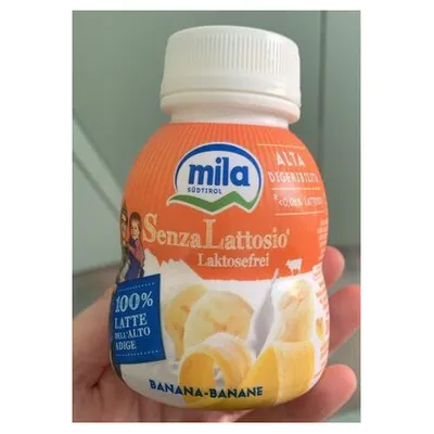 Mila йогурт питьевой без лактозы банан, 200 г