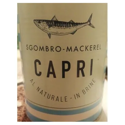 Capri mackerel in natural juice, 425 g