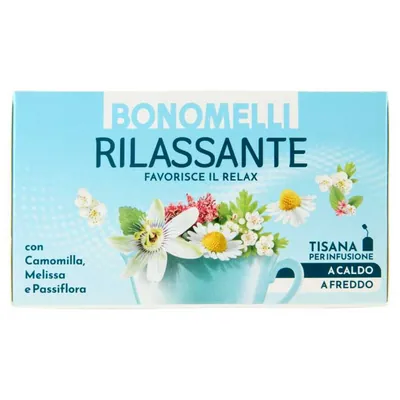 Bonomelli травяной чай расслабляющий Tisana Rilassante, 16 фильтр-пакетиков