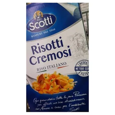 Riso Scotti рис для кремового ризотто, 800 г