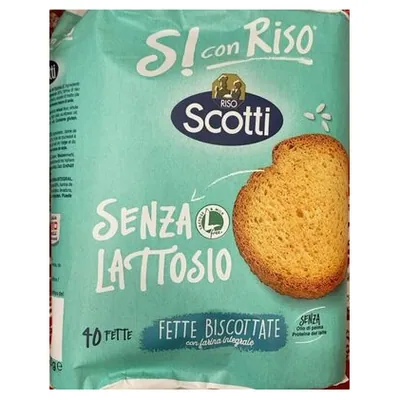 Riso Scotti рисовые хрустящие хлебцы без лактозы, 300 г
