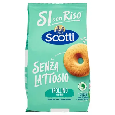 Riso Scotti печенье с рисом без лактозы, 350 г