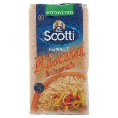 Riso Scotti Пропаренный цельнозерновой рис, 1 кг