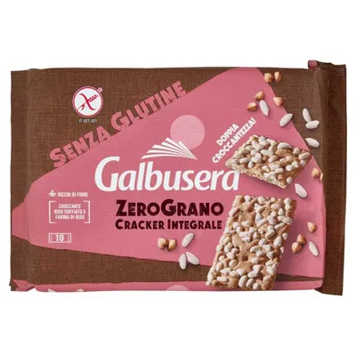 Galbusera крекеры цельнозерновые Zerograno, 360 г