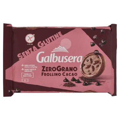 Galbusera печенье Zerograno Plus с шоколадными каплями, 220 г
