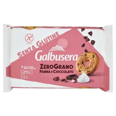 Galbusera печенье сдобное Zerograno сливки и какао, 300 г