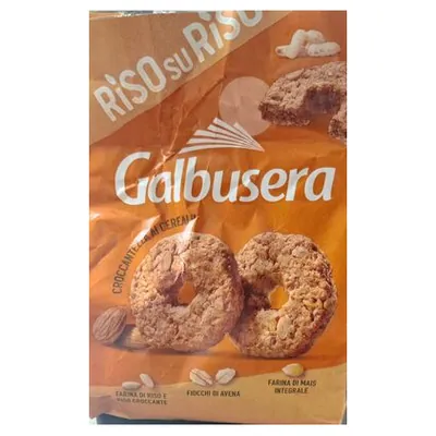 Galbusera печенье Riso Su Riso с рисом и злаками, 290 г