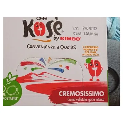 Kosé Cremosissimo coffee pods, 50 pcs.