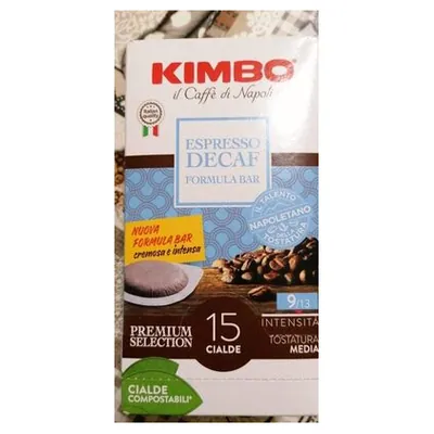 Kimbo Decaffeinato coffee pods, 15 pcs